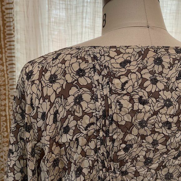 Liefsdottir Printed Silk Tunic Blouse - Like New - Picture 5 of 6